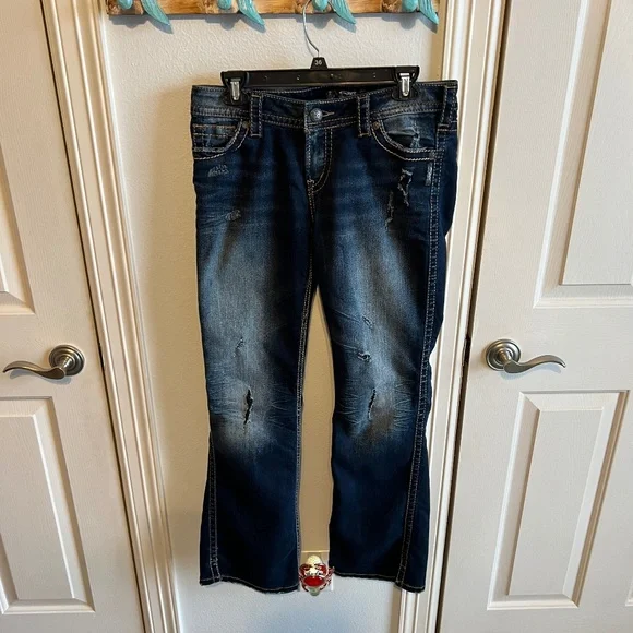 SILVER JEAN Distressed Low Boot - Picture 1 of 4